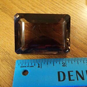 Huge Smoky Quartz Emerald Cut Stone